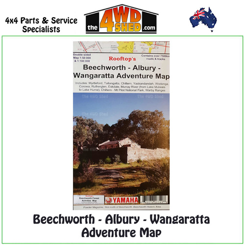 Beechworth Albury Wangaratta Adventure Map 1:100 000