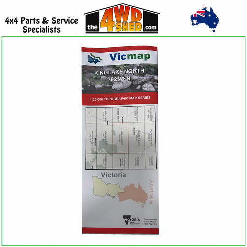 Kinglake Special North VicMap 1:25 000 Topographic Map Series