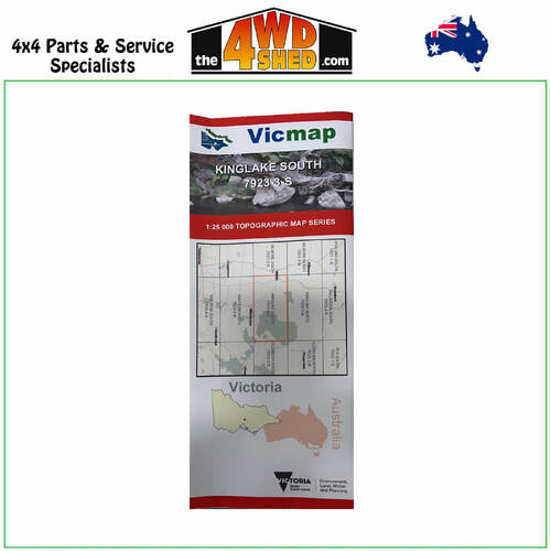 Kinglake Special South VicMap 1:25 000 Topographic Map Series