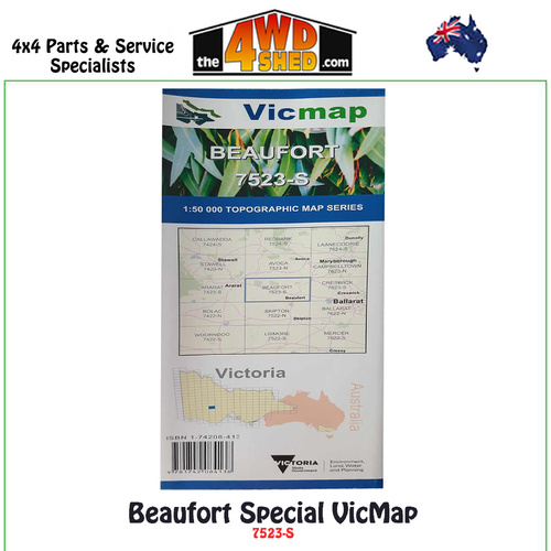 Beaufort Special VicMap 1:50 000 Topographic Map Series