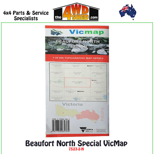 Beaufort North Special VicMap 1:25 000 Topographic Map Series