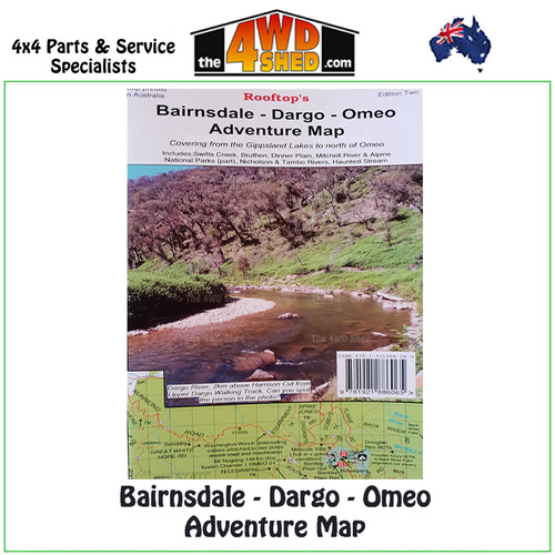 Bairnsdale Dargo Omeo Adventure Map 1:100 000