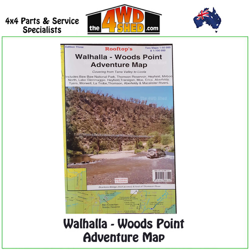 Walhalla Woodspoint Adventure Map 1:100 000