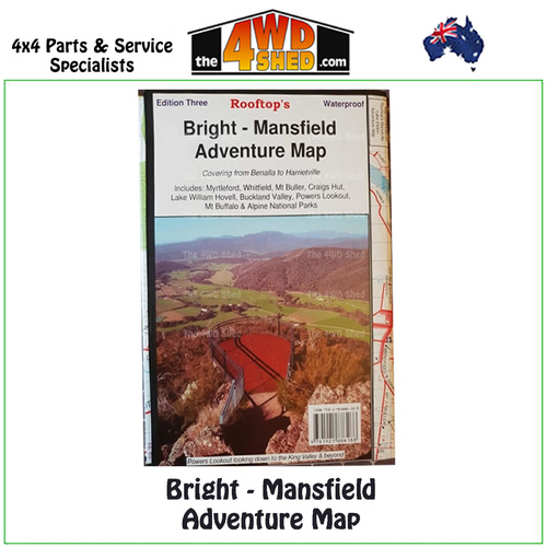 Bright Mansfield Adventure Map 1:100 000