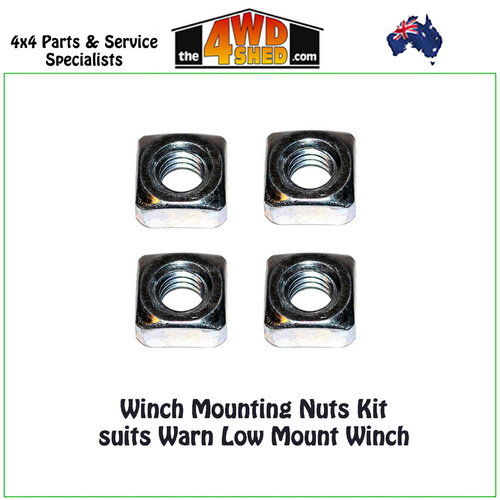 Warn Winch Mounting Square Nut Kit Low Mount 