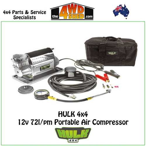 12 Volt 72L P/Min Portable 4WD Air Compressor