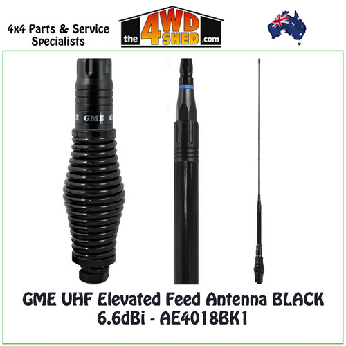 GME UHF Elevated Feed Antenna BLK 6.6dBi 