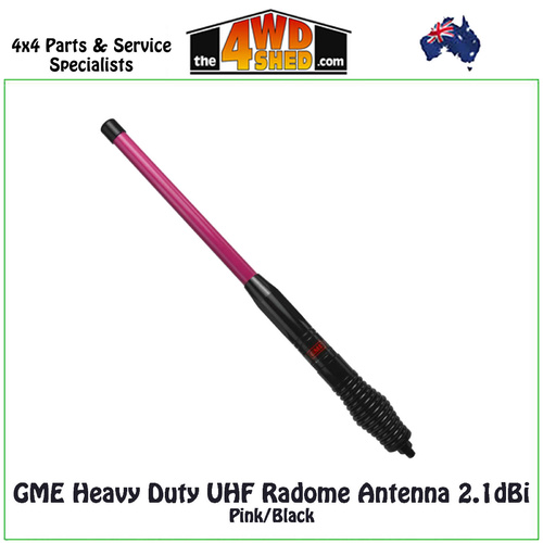 GME UHF Heavy Duty Radome Antenna 2.1dBi Pink / Black