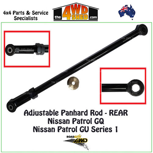 Adjustable Panhard Rod - Rear - Nissan Patrol GQ & GU Series 1