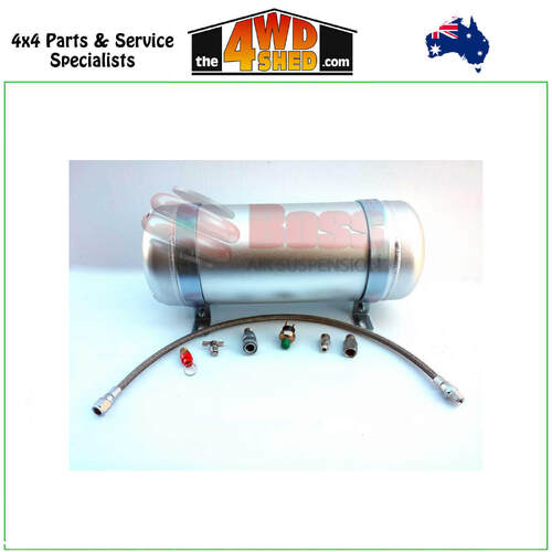 Aluminium Air Tank 3 Gallon 5 Port 9 Litre - Complete with Fittings