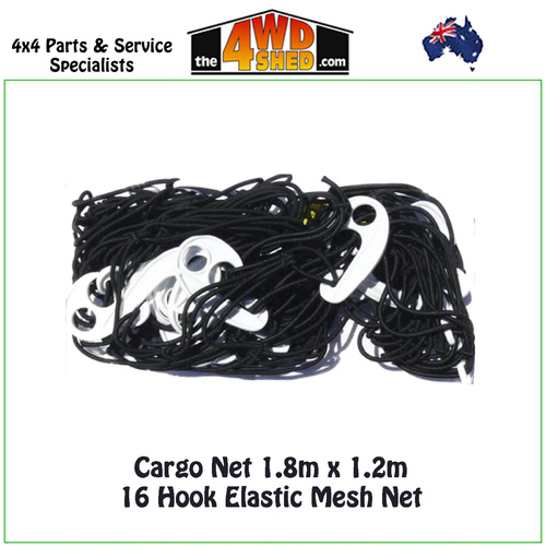 Cargo Net 1.8m x 1.2m 16 Hook Elastic Mesh Net
