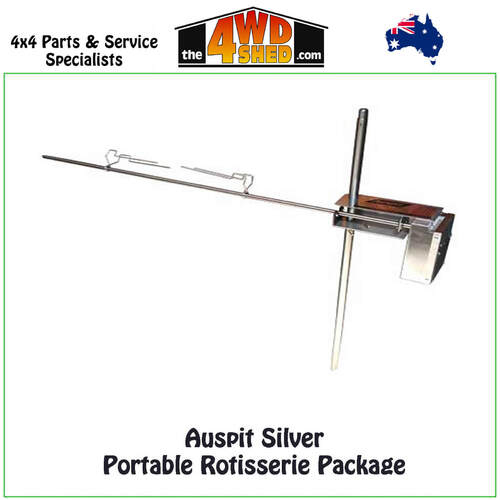 Auspit Silver Portable Rotisserie Package