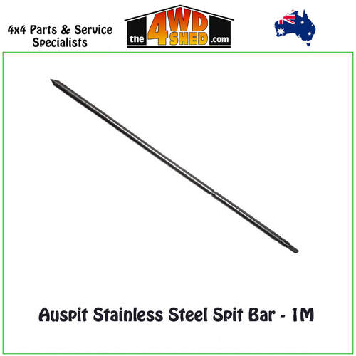 Auspit Stainless Steel Spit Bar - 1M