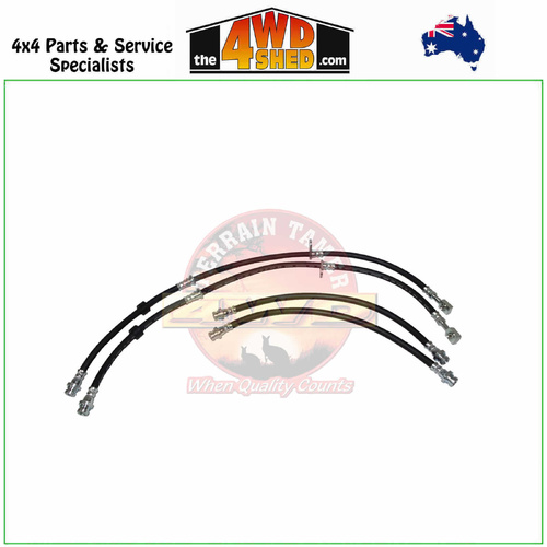 Front & Rear Brake Hose Kit Mitsubishi Triton ML MN MQ MR 7/2006-On