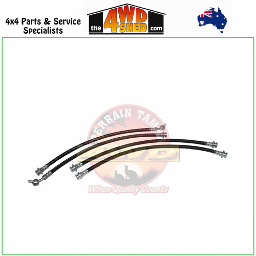 Front & Rear Brake Hose Kit Nissan Navara D40 11/2005-On