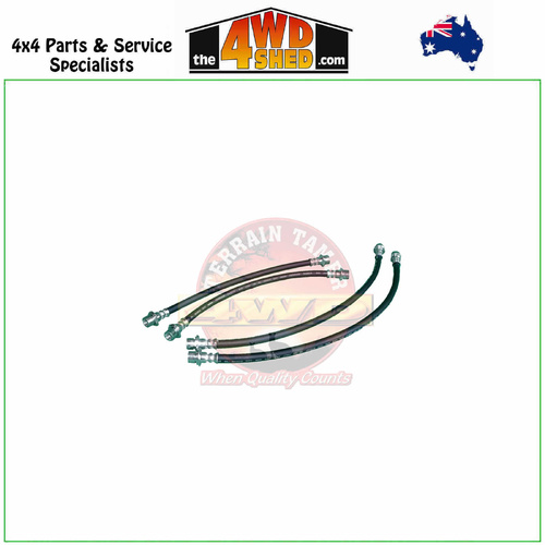 Front & Rear Brake Hose Kit Toyota Hilux N80 5/2015-On