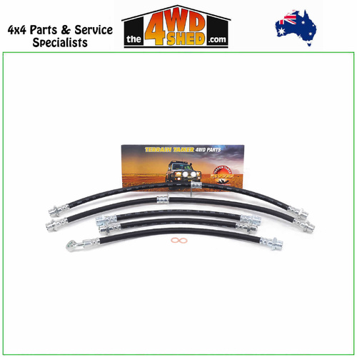 Front & Rear Brake Hose Kit Toyota Prado 250 Series 1/2024-On