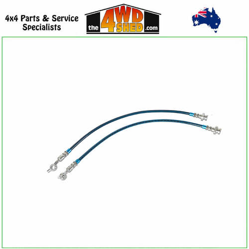 Front Extended Braided Brake Lines Nissan Navara D23 NP300 3-4 Inch
