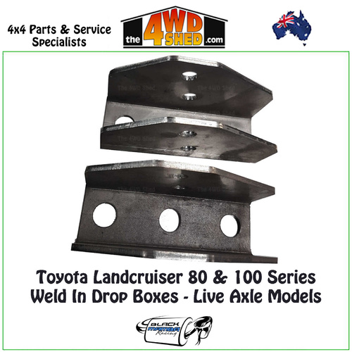 80/100 Series Weld In Drop Boxes - Live Axle Models