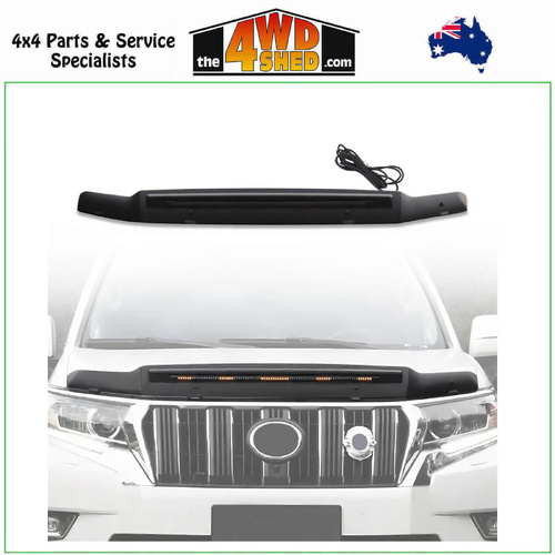 Bonnet Protector with LED Lights Toyota Prado 150 Series 2018-2024