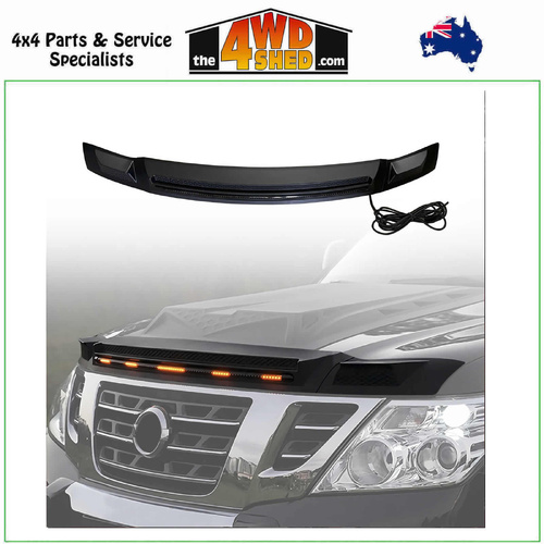 Bonnet Protector with LED Lights Nissan Patrol Y62 2012-2019