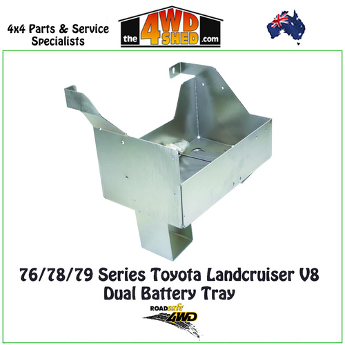 Dual Battery Tray Toyota Landcruiser 76 78 79 Series V8 Only 2007-2020
