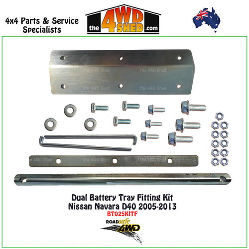 Dual Battery Tray Fitting Kit Only Nissan Navara D40