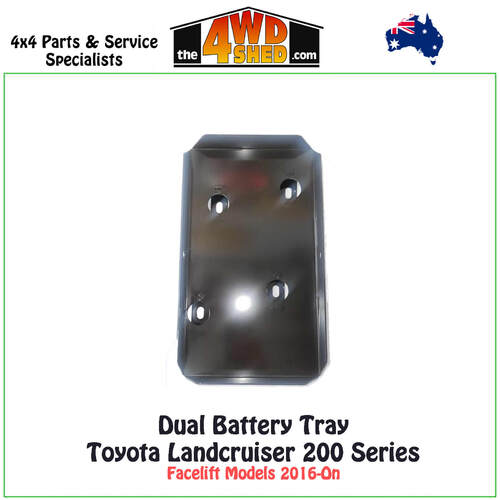 Dual Battery Tray Toyota Landcruiser 200 Series Facelift Models 2016-On