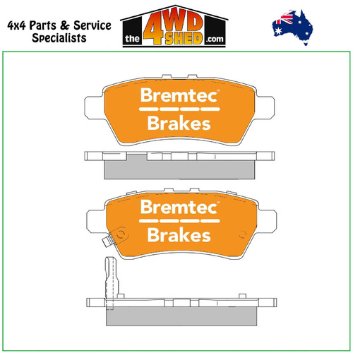 Bremtec Brakes TRADE-LINE Rear Brake Pads Nissan Navara D40 Pathfinder R51