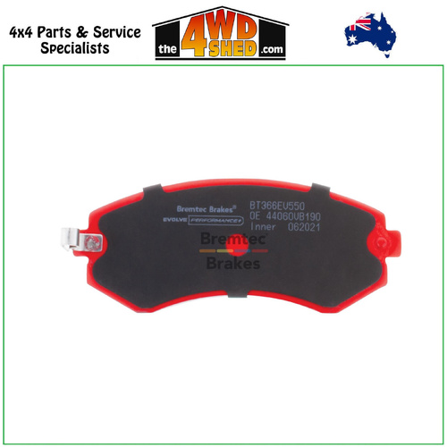 Bremtec Evolve Hybrid-Carbon High Performance Rear Brake Pads Nissan Patrol GU 1998-On