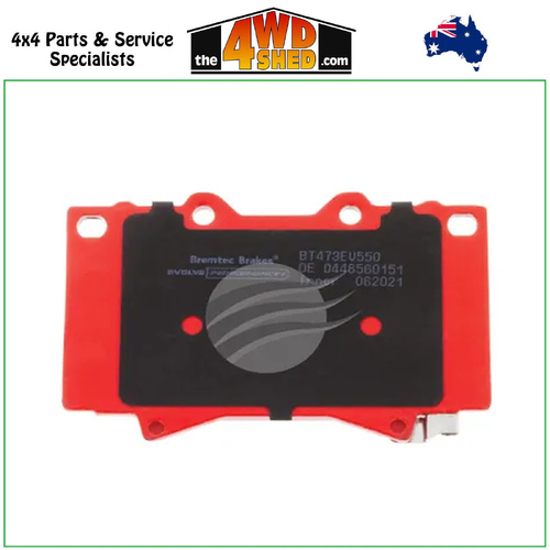 Bremtec Evolve Hybrid-Carbon High Performance Front Brake Pads Toyota Landcruiser 76 78 79 100 105 Series