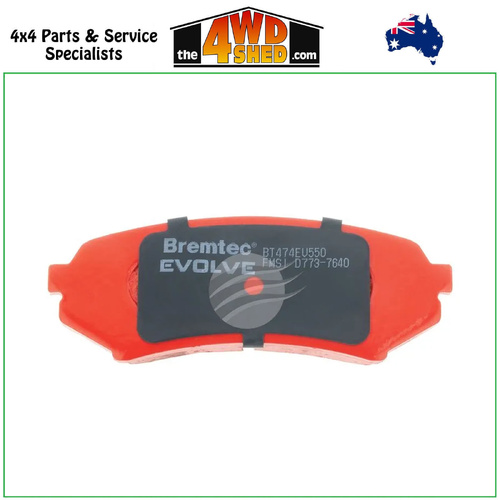 Bremtec Evolve Hybrid-Carbon High Performance Rear Brake Pads Toyota Landcruiser 100 Series
