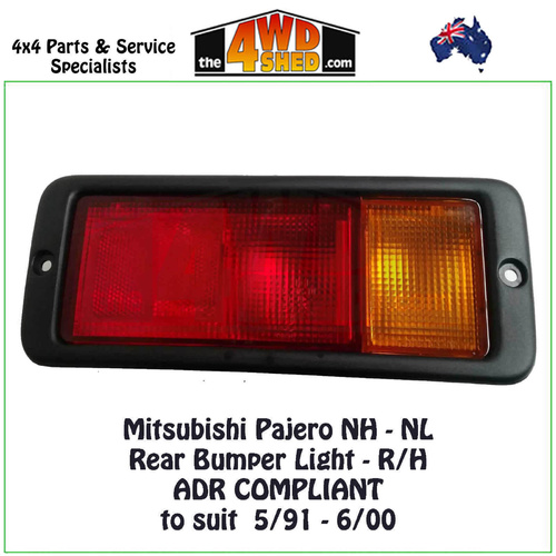 Pajero NH - NL Rear Bumper Bar Light - R/H