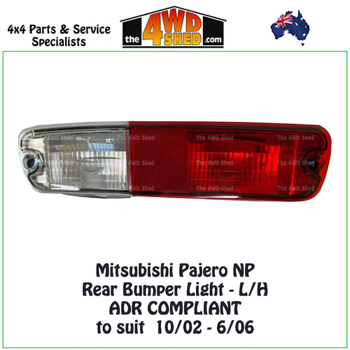 Pajero NP Rear Bumper Bar Light - L/H