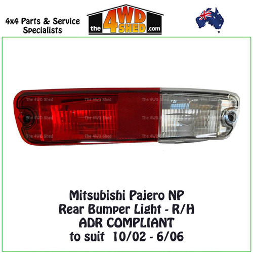 Pajero NP Rear Bumper Bar Light - R/H