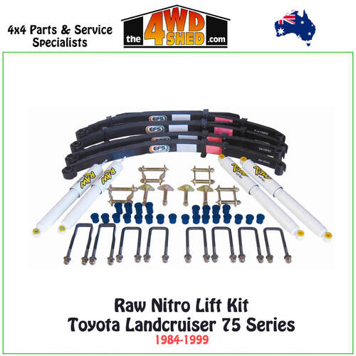 Raw Nitro Lift Kit Toyota Landcruiser 75 Series 1984-1999