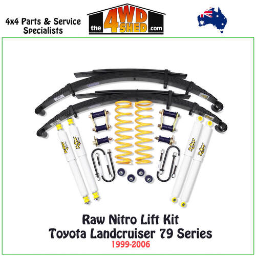 Raw Nitro Lift Kit Toyota Landcruiser 79 Series 1999-2006