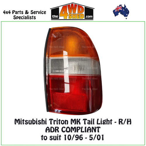 Mitsubishi Triton MK Tail Light 10/96-5/01 - Right
