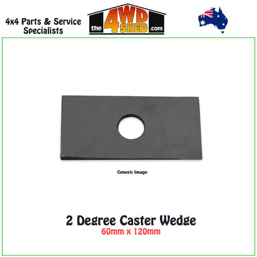 2 Degree Caster Wedge 60mm x 120mm