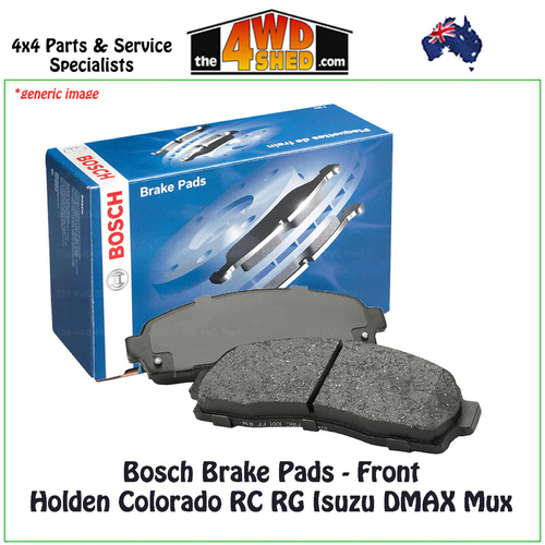 Bosch Brake Pads Holden Colorado RC RG Isuzu DMAX MUX LDV T60 Front