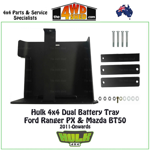 Dual Battery Tray Ford Ranger PX & Mazda BT50 Underbody Mount