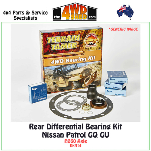 Differential Bearing Overhaul Kit Nissan Patrol GQ GU H260 Axle Rear - DKN14