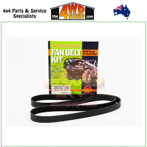 Fan Belt Kit Nissan Patrol GU Navara D22 Toyota Prado 90 120 Series