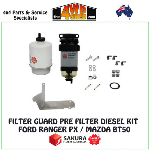 Filter Guard Pre Filter Diesel Kit Ford Ranger PX Mazda BT50