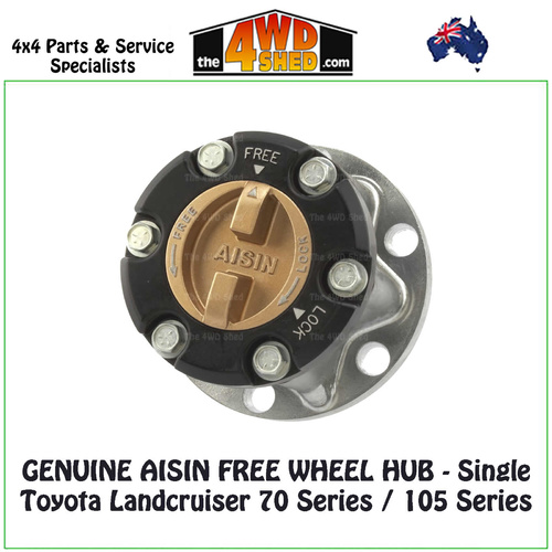 AISIN Free Wheel Hubs 78 79 105 Series Landcruiser Single Hub