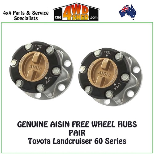 AISIN Free Wheel Hubs Toyota Landcruiser 60 Series - Pair