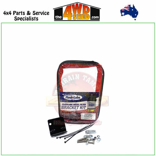 Flashlube Diesel Filter Bracket Kit Universal Type - Right Angle Mount Bracket