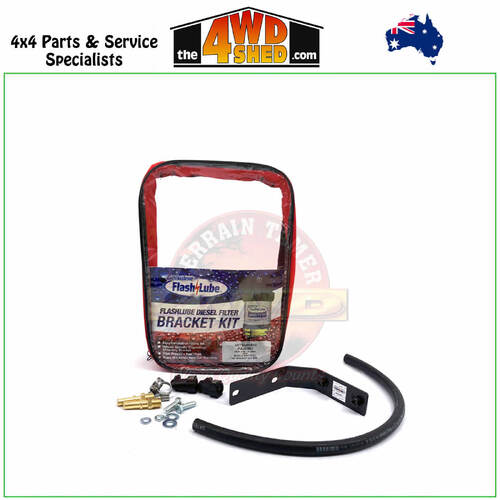 Flashlube Diesel Filter Bracket Kit Mitsubishi Pajero NS NT NW - Single Battery