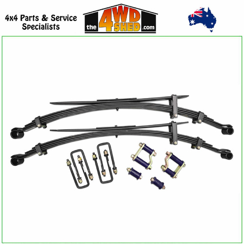 Rear Leaf Spring Kit 35mm Lift 0-200kg Nissan Navara D40