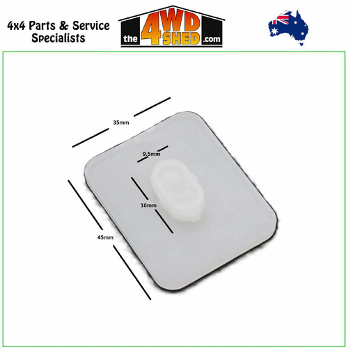 Formula 4x4 Leaf Spring Plastic Pad 45mm x 35mm